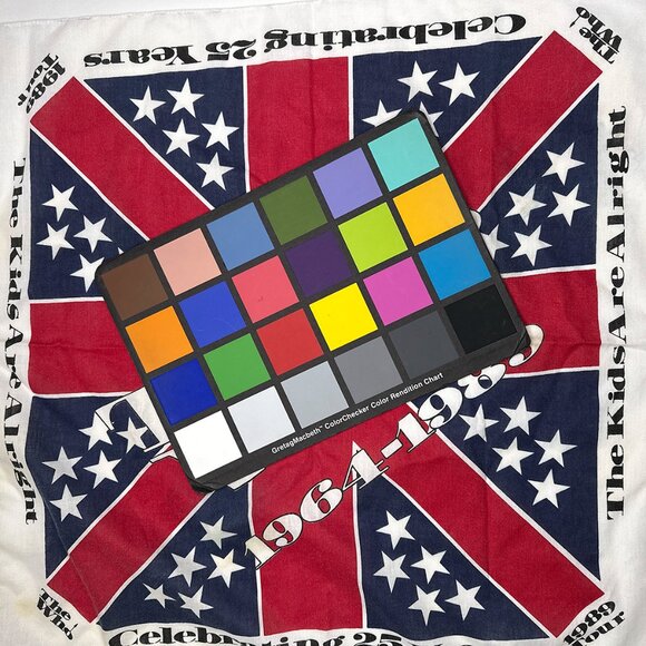 The Who 1989 Tour Bandanna Head Scarf 25 Years 1964-1989 The Kids Are Alright - Picture 15 of 15